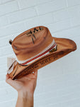 Outlaw Custom Burned Cowgirl Hat | Western Concert Country Cowboy Festival Lainey Wilson Zach Bryan Tyler Childers Jason Aldean