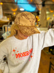 Hand Burned Custom Baseball Trucker Hat Cap | Longhorn Cow Skull Sunflower Floral Tan Summer Concert Floral Lainey Wilson Boho Cowgirl