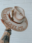 Jellyroll Music Custom Wide Brim Fedora Hat | Lainey Wilson, Western, Country, Cowgirl, Cowboy, Concert, Festival, Hippie, Lainey Wilson