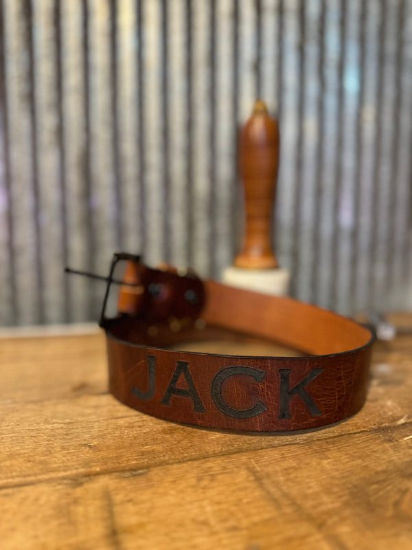 Personalized Leather Dog Collar