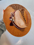 Bling Cheetah Leopard Print Custom Wide Brim Fedora Hat | Lainey Wilson, Concert, Gift, Country, Cowgirl, Animal print, Western Boho