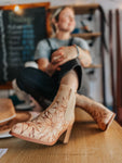 Custom Burned Boots | Booties, Fall, Designed, Chunky, Festival, Boho, Country, Chic, Hippie, Cowgirl, Concert, Winery, Bridal, Western