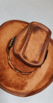 Mens Cowboy Hat | Rustic, Western, Burned, Poker, Country, Custom, Rugged, Cards, Matches, Gift, Bullet