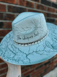 I am the storm Themed Wide Brim Fedora Hat | Fall Lainey Wilson  black white grey gray Festival Concert Art Movie she whispers back